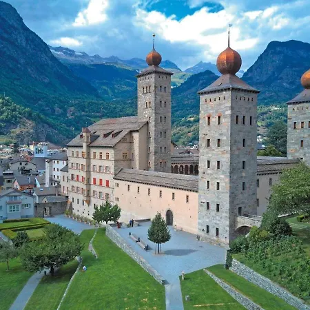 Mountain View Near Brig Station Naters