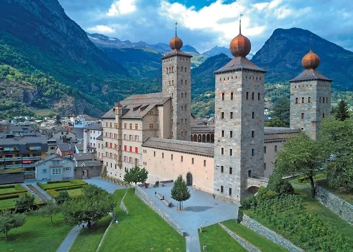 Mountain View Near Brig Station Naters